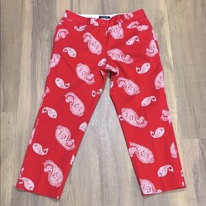 Lands End size 4P mid-rise straight leg capris